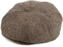 Brixton Unisex Mütze Brood BROOD  brown/khaki herringbone, XS BRIMCAPBRO -