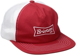 Brixton Unisex Pearson Mesh Cap, Red/White, One Size -