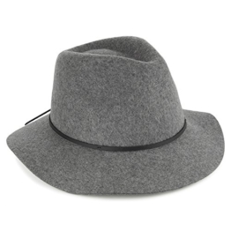 Brixton Wesley Fedora Hut - Grau - L - 60cm -