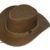Broome - Cowboyhut aus Rindsleder mit Kinnriemen, Hellbraun, Größe XL -