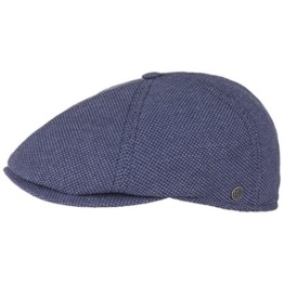 bugatti 6 Panel Melange Flatcap Schirmmütze Ballonmütze Baumwollcap Cap Mütze Sommermütze Baumwollcap Sommercap (58 cm - dunkelblau) -