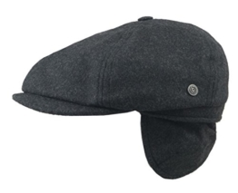 BUGATTI Flatcap Cap Ohren Sportmütze anthrazit 55 -