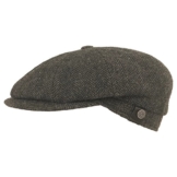 BUGATTI Flatcap Cap Tweed grau 55 -