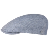 bugatti Galento Leinen Baumwolle Flatcap Cap Mütze Schirmmütze Schiebermütze Leinencap linnen cap pet met klep (58 cm - blau) -