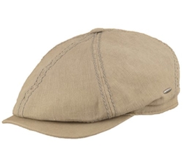 bugatti Leinen Flatcap Stan khaki 57 -