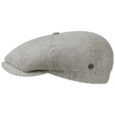 bugatti Leinen Stripes Schirmmütze Schiebermütze Flatcap Baumwollcap Schiebermütze (61 cm - khaki) -