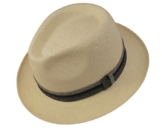 bugatti Panamahut Trilby Hut Strohhut Sommerhut bleached XL -