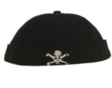 Cap COCO-Caps - ChillOuts schwarz mit Totenkopf -