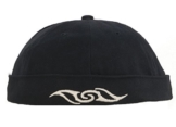 Cap COCO-Caps - ChillOuts - weisses Tribal auf dunkelblauem Cap - Bikercap -