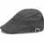 caripe leichte Herren Flatcap Schiebermütze Baumwolle - flum44 (One Size, dunkelgrau) -