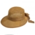 CASPAR Damen Sommer Stroh Hut mit Schleife / Sonnenhut / Strandhut / Sommerhut / Landhut - viele Farben - HT016, Farbe:braun;Hutgröße:L/XL - 58cm Kopfumfang -