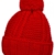 CASPAR MU127 Gefütterte Damen Bommelmütze, Farbe:rot;Größe:One Size -
