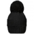 CASPAR Unisex klassische Winter Mütze / Bommelmütze / Strickmütze mit schönem Strickmuster und großem Bommel - viele Farben - MU085, Farbe:schwarz;Größe:One Size -
