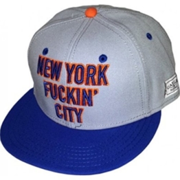 Cayler & Sons - Snapback Cap C&S New York City grau/royal blau/orange -