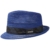 Checked Band Toyo Player Hut Strohhut Sonnenhut Sommerhut Strandhut Stetson Strandhut Sommerhut (L/58-59 - blau) - 