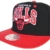 Chicago Bulls Mitchell and Ness NBA Arch 2 Tone Retro Snapback Cap Black Red - 