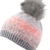 Chillouts Damen Mütze Shirley Hat Pudelmütze Strickmütze grey/coral melange -