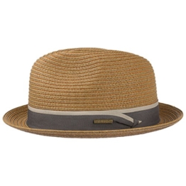 Colourstitch Toyo Player Hut Strohhut Strandhut Sommerhut Sonnenhut Stetson Strandhut Sonnenhut (XL/60-61 - hellbraun) -