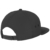Converse Rubber Snapback Cap Flatbrim Flat Brim Basecap Baseballcap Kappe Cap Basecap (One Size - schwarz) - 