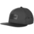 Converse Rubber Snapback Cap Flatbrim Flat Brim Basecap Baseballcap Kappe Cap Basecap (One Size - schwarz) -