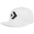 Converse Star Chevron Snapback Cap Basecap Baseballcap Kappe Flatbrim Flat Brim Cap Basecap (One Size - weiß) -