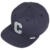 Converse Translucent C Snapback Cap Flat Brim Flatbrim Basecap Baseballcap Kappe Cap Basecap (One Size - blau) - 
