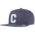 Converse Translucent C Snapback Cap Flat Brim Flatbrim Basecap Baseballcap Kappe Cap Basecap (One Size - blau) -