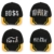 Cotton Baseball Mütze Cap Caps Bad Hair Day schwarz meow Snapback with Snap Back (Boss yellow) - 