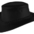Cowboy Lederhut für Kinder in schwarz und braun mit geflochtenem Hutband -