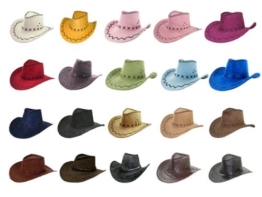 Cowboyhut braun Westernhut Texas Australien Hut für Erwachsene, Farbe:braun 05 -