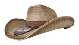 Cowboyhut Milo Beige mit Lederhutband von Stars & Stripes, Größe:S -