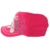 Damen Army Cap im Used Look mit Strass Dance Pink Military Kuba Kappe Mütze Schirmmütze - 