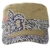 Damen Army Cap im Used Look mit Strass Fleur De Lis Zebra Beige Military Kuba Kappe Mütze Schirmmütze - 