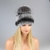 DAMEN CHINCHILLA MÜTZE PELZMÜTZE Silberfuchs Bommelmütze Oversizemütze Beanie Fellmütze Wintermütze Fox Kappe Pelzkappe Fuchsmütze - 