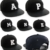Damen Herren Unisex Snap Back Mütze Leder Spitze Kappe Alphabet A-Z Leather Nave Cap Baseball MFAZ Morefaz Ltd (M) - 