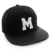 Damen Herren Unisex Snap Back Mütze Leder Spitze Kappe Alphabet A-Z Leather Nave Cap Baseball MFAZ Morefaz Ltd (M) -