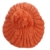 Damen Herren Winter Strickmütze Bommelmütze grobgestrickte Wintermütze mit Zopfmuster PomPom Mütze mit Bommel Orange - 