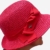 Damenhut SEEBERGER Naturstroh ruby red Glockenhut Sommerhut Cloche - 