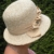 Damenhut SEEBERGER Naturstroh linen Glockenhut Sommerhut Cloche - 