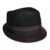 Dasmarca Alastair Schwarz / Braun Twotone Stingy Brim Filz Trilby-Hut - XL - 