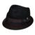 Dasmarca Alastair Schwarz / Braun Twotone Stingy Brim Filz Trilby-Hut - XL -