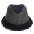 Dasmarca Bruce Schwarz Tweed Wolle Trilby Fedora Stingy Brim Hut - S - 