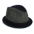 Dasmarca Bruce Schwarz Tweed Wolle Trilby Fedora Stingy Brim Hut - S - 