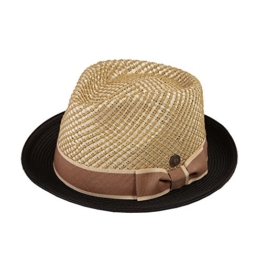 Dasmarca Copacabana Hay Men’s Women’s Straw Summer Trilby Hat - XL -