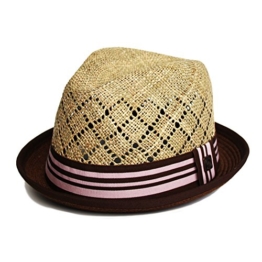 Dasmarca Leon Natur Seegras Sommer Stroh Trilby Hut - XL -