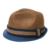 Dasmarca Paxton Coco Kurz Brim Retro Sommer Geflochtene Strohtrilby Hat - L - 