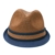 Dasmarca Paxton Coco Kurz Brim Retro Sommer Geflochtene Strohtrilby Hat - L - 