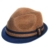 Dasmarca Paxton Coco Kurz Brim Retro Sommer Geflochtene Strohtrilby Hat - L -