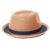 Dasmarca Raynor Maple Zweifarbige Retro Faltbare Packable Sommer Geflochtene Straw Trilby - XL - 