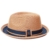 Dasmarca Raynor Maple Zweifarbige Retro Faltbare Packable Sommer Geflochtene Straw Trilby - XL - 